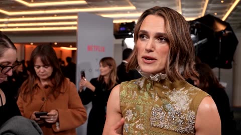 Keira Knightley premieres 'The Woman in Cabin 10' in London