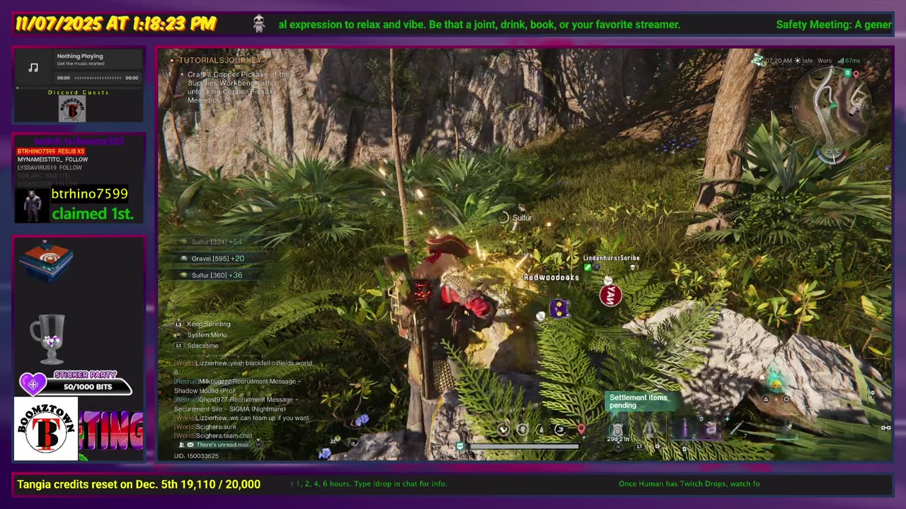 Destiny 2: 11/7/25 - Destiny starts the day but there is a Crime Boss event running. | D2-18,750 hrs