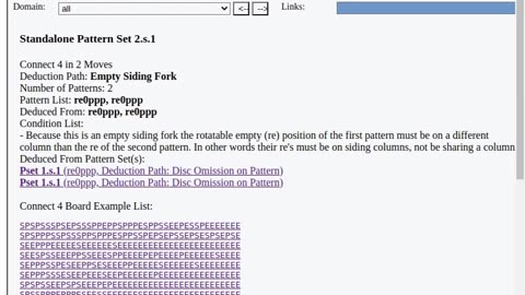 Standalone Pattern Set 2.s.1 in Connect 4 - Pattern Recognition and Deduction HI, Human Intelligence