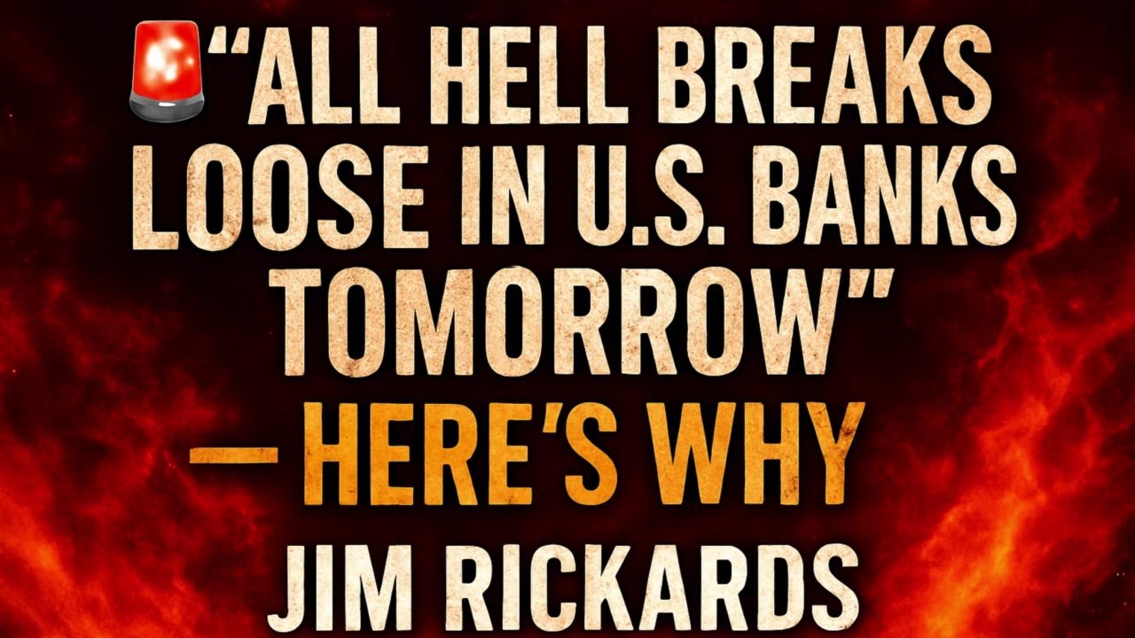 🚨💥 Jim Rickards: All Hell Breaks Loose in U.S. Banks Tomorrow