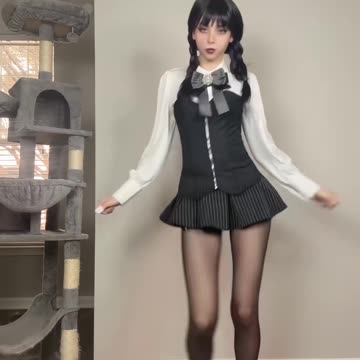 Alluring Black Tennis Skirt Luring Gentle Dance | Daily Beauty EP 1345