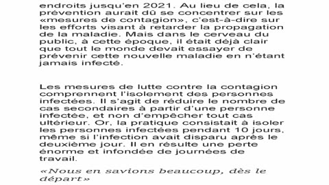 «Il n’y a pas eu de crise Covid, elle a été créée dans nos têtes»