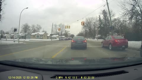 Roundtrip Drive From Levagood Area, Dearborn; To Punjab Indian Cuisine, Livonia, Michigan, 12/14/25