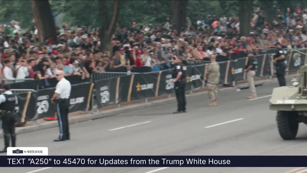 President Trump Participates in the 250th Anniversary of the U.S. Army Grand Military Parade
