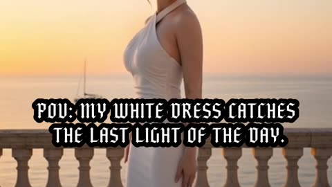 Golden hour found me in white. ☀️🤍