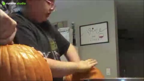 carving pumpkins