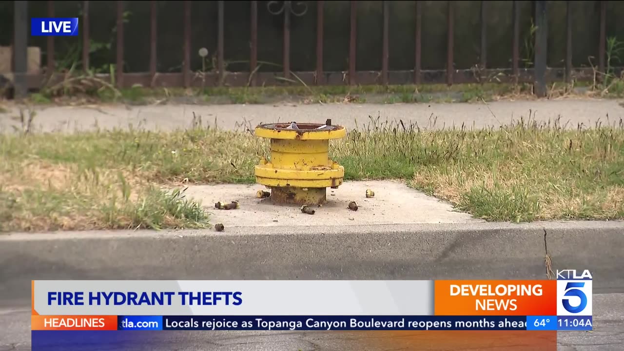 Fire hydrant thefts leave South L.A. neighborhood unprotected from flames