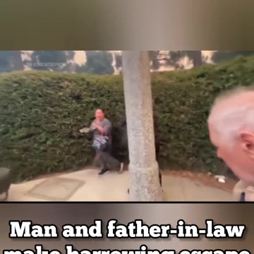 MAN AND FATHER-IN-LAW MAKE HARROWING ESCAPE FROM PALISADES FIRE!!