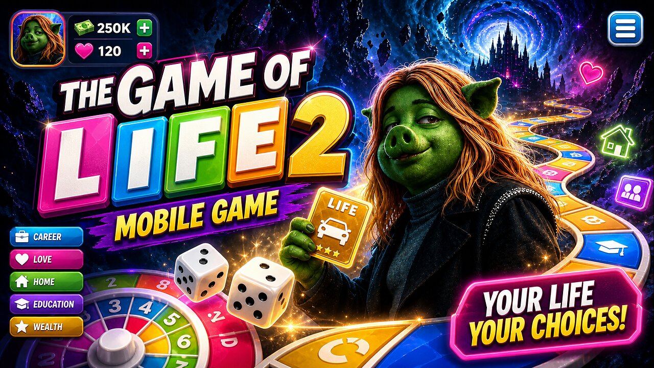 PIGGY PLAYS THE GAME OF LIFE 2 MOBILE (IRLKIT.COM)