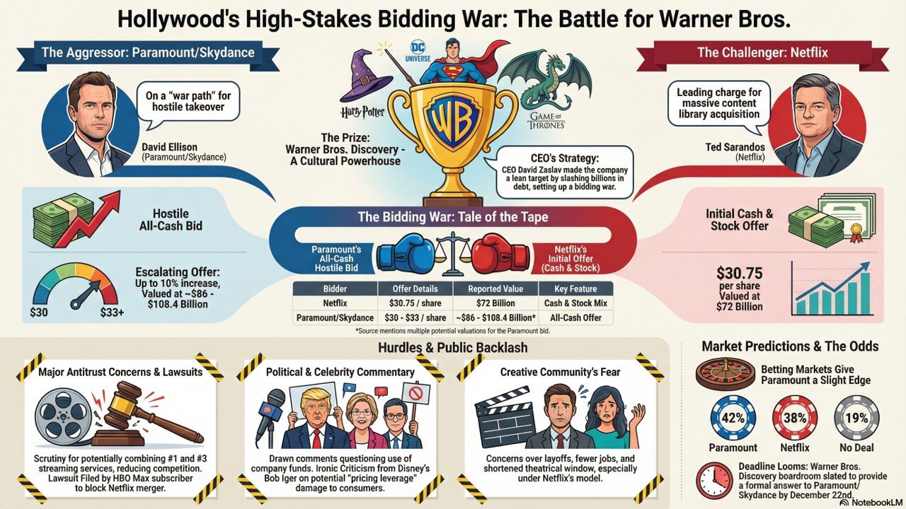 Paramount's Hostile Bid For Warner Bros. Discovery