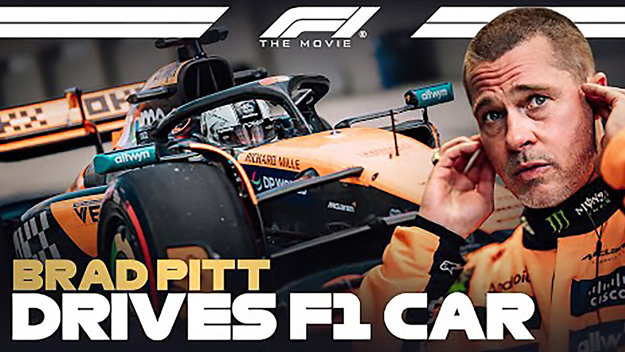Brad Pitt Drives An F1 Car For The First Time _ Full Day With McLaren