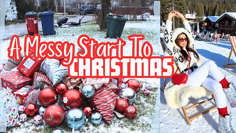 Fixing My Life in Small Steps 😅 Laundry, Office Piles & Christmas Decorating Drama