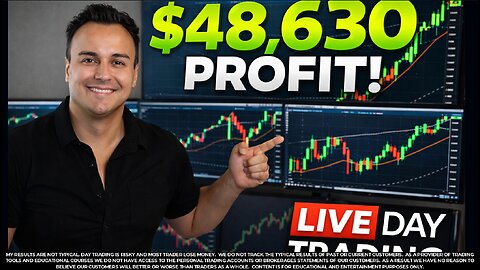 I Made $48,630 Day Trading LIVE