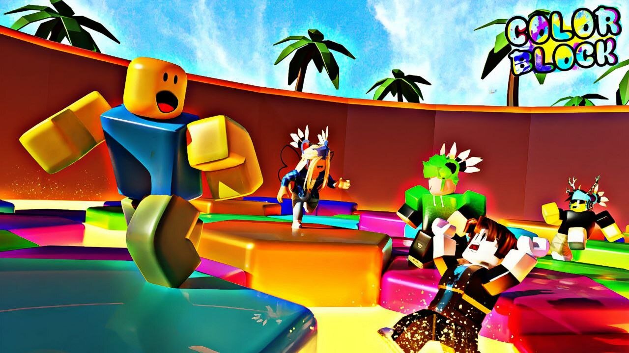 Jugando Color Block en Roblox - Gameplay Español