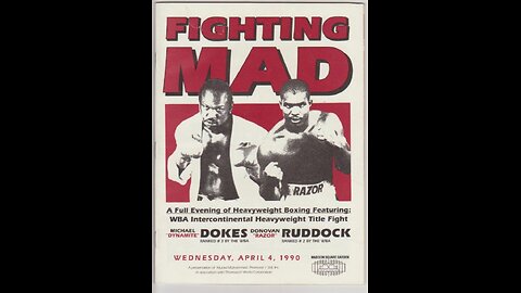 Donovan "Razor" Ruddock vs Michael Dokes - Apr 04 1990 - MSG
