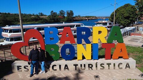 Vendo a cidade de Barra Bonita - SP do alto aos olhos do drone