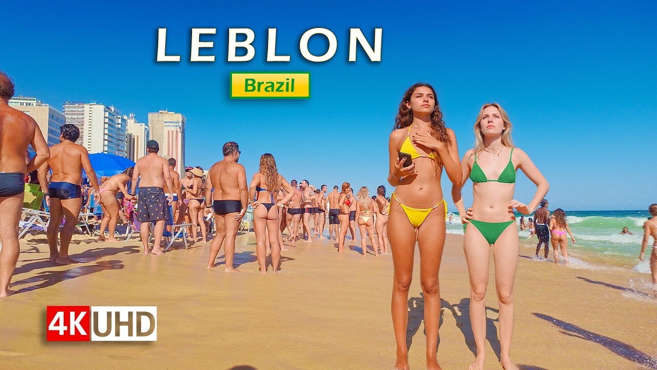 Life Along Rio’s Most Exclusive Beach 🇧🇷 Leblon Walk (4K)