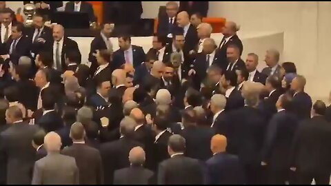 Opposition CHP lawmakers clashed with ruling AK Party members, throwing punches & shoving