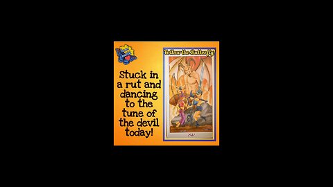 Stop and relax, it's one of those days of dancing to the tune of the devil! #tarotreading #devil