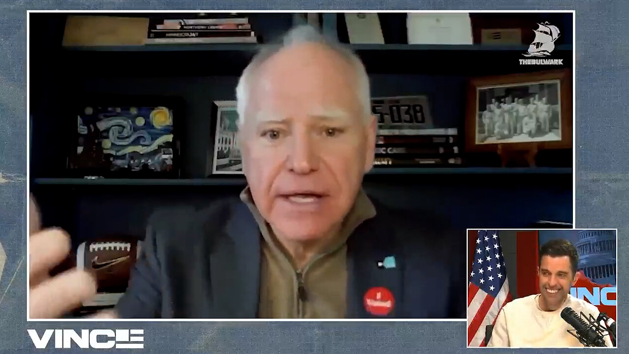 "Beta Coward" Tim Walz Escalates Feud With JD Vance - Vince