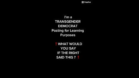 What would you say?