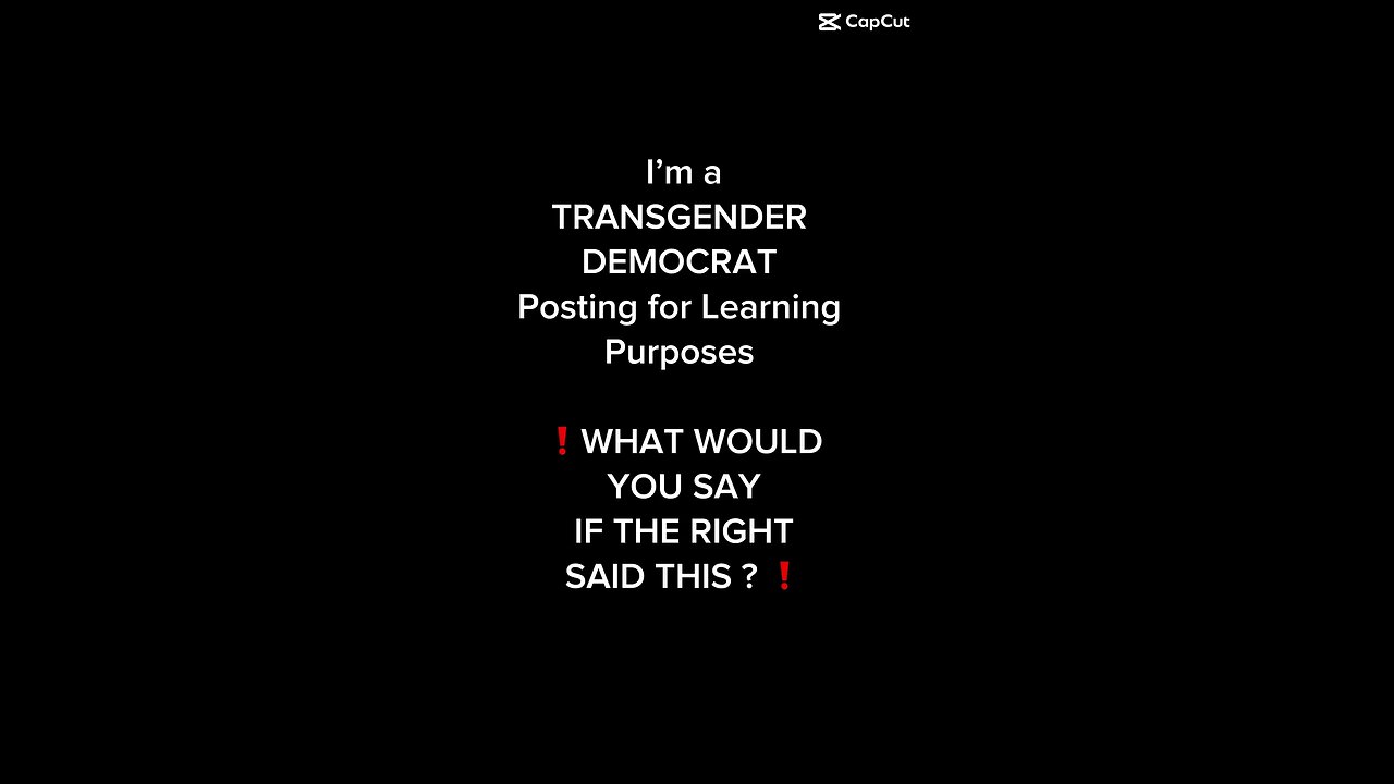 What would you say?