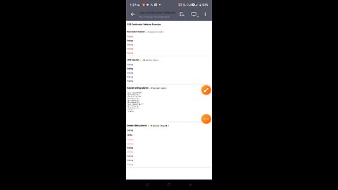 CSS combinator Selector Example.