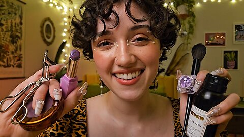 ASMR Fast & Aggressive Makeup Application 💄 | Doing Your Makeup, Clicky Whispers, Layered Sounds