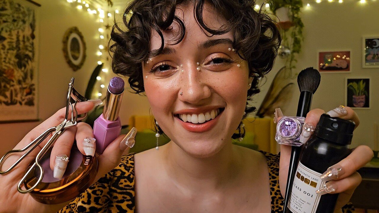 ASMR Fast & Aggressive Makeup Application 💄 | Doing Your Makeup, Clicky Whispers, Layered Sounds
