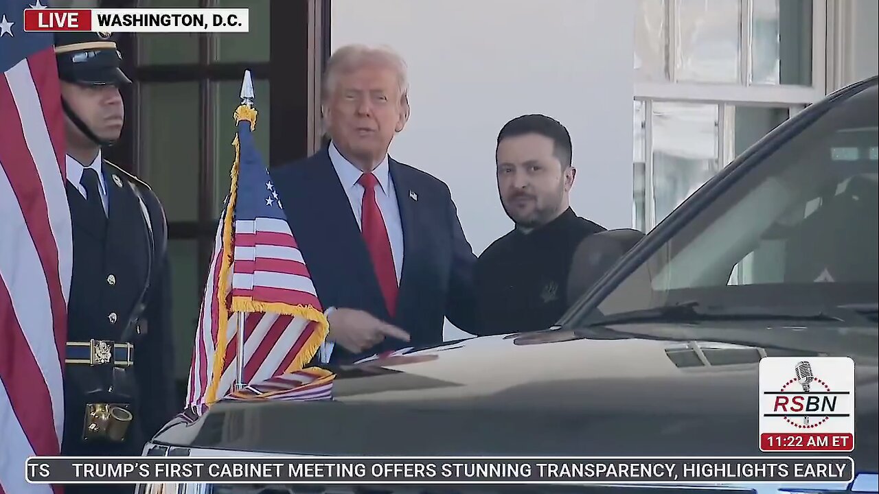 BREAKING: President Trump welcomes Ukraine President Zelensky to the White House