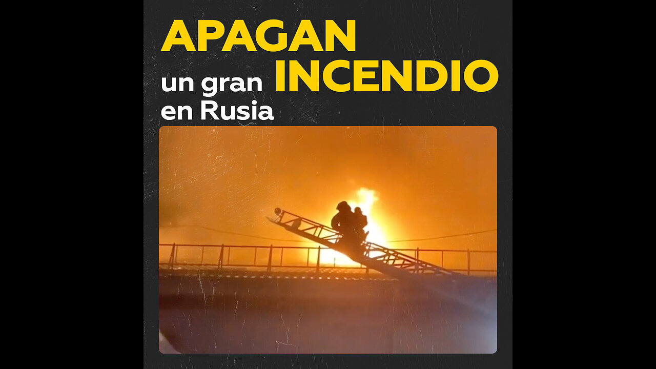 Controlan un incendio de 600 metros cuadrados en Rusia