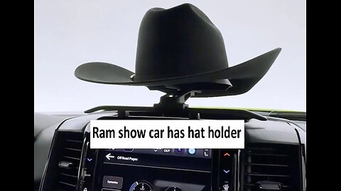 Ram designs cowboy hat holder for dash on show car