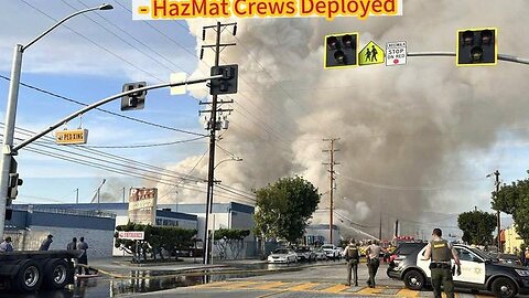 Massive Explosion & Shelter in Place in Los Angeles - HazMat Crews Deployed