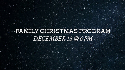 Godspeak Children's Christmas Program