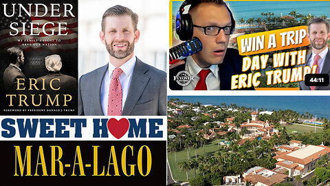 Sweet Home Mar-A-Lago!!! Buy a Copy of Eric Trump's New Book, Under Siege, Text 918-851-0102 for a Chance to Win Dinner w/ Eric Trump & Clay Clark At Mar-A-Lago! + ONLY 24 HOURS REMAIN UNTIL THE DRAWING!!!