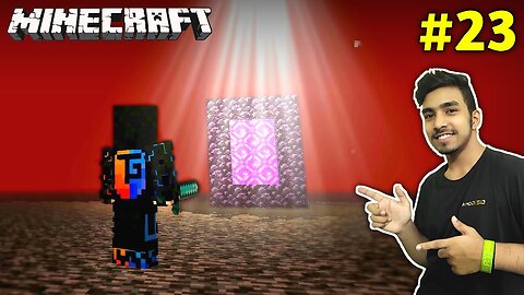 I REACHED ON TOP OF THE NETHER ROOF _ MINECRAFT GAMEPLAY _23