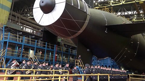 Rusia lanza su primer submarino diseñado para el dron nuclear Poseidón