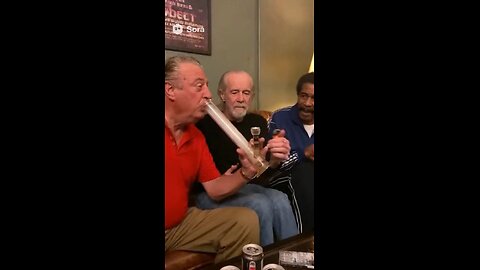 Comedy legends sharing a bong