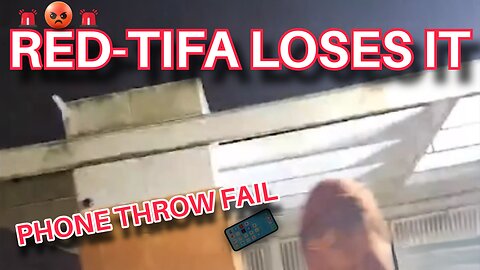 RED-TIFA MELTDOWN: Antifa Protester Throws Phone at Portland ICE Facility (12/12/25)
