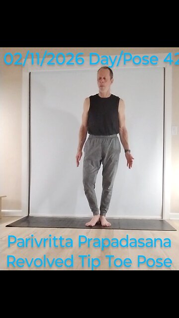 Parivritta Prapadasana - Revolved Tip Toe Pose