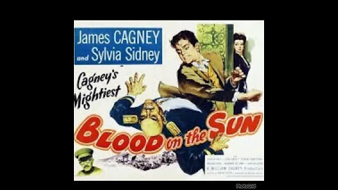 CS #437. James Cagney, Sylvia Sidney & Porter Hall in "Blood on the Sun" (1945)