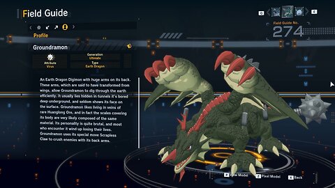 groundramon all digivolution/de-digivolution/profile Digimon Story Time Stranger