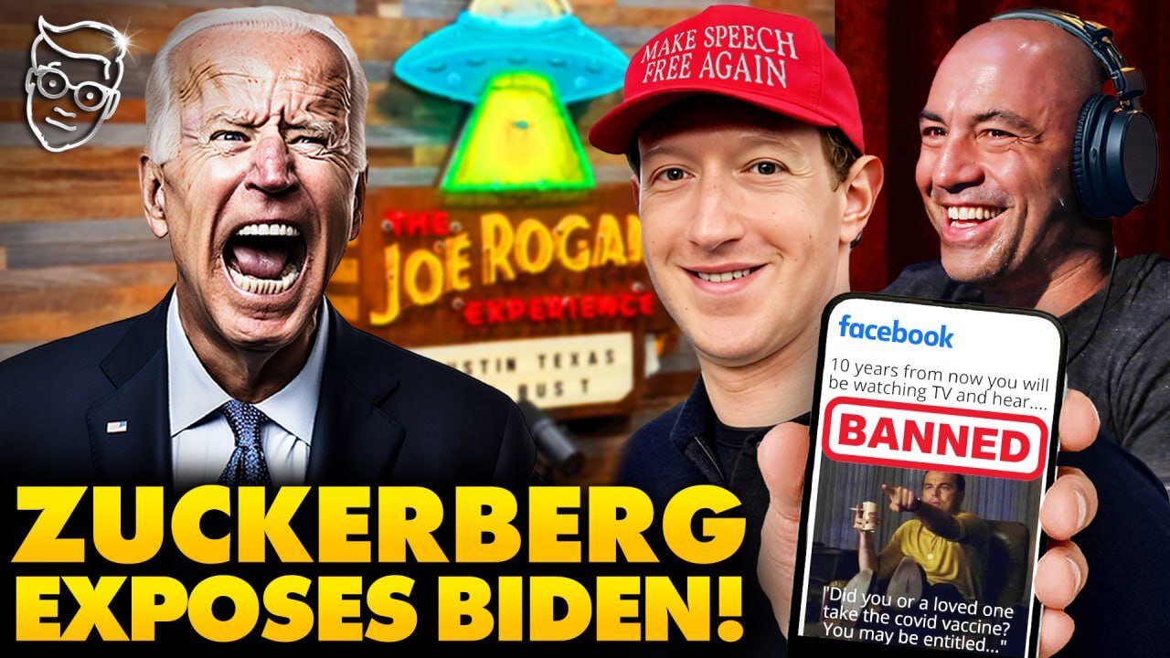 Zuckerberg ADMITS to Joe Rogan Biden FORCED Facebook To Censor MEMES: 'They THREATENED Us'