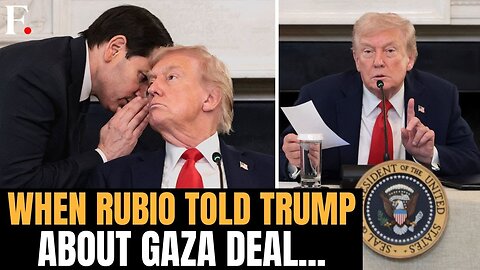 Rubio Whispers to Trump, Hands Note Moments Before Gaza Peace Deal Announced | N18G