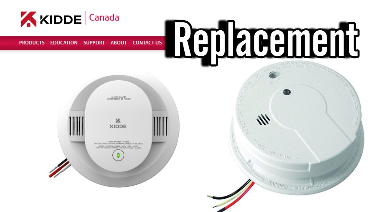 REPLACMENT Smoke Alarm, Hardwired with AA Backup Battery ( KIDDE )