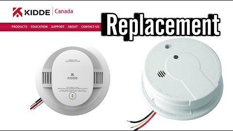 REPLACMENT Smoke Alarm, Hardwired with AA Backup Battery ( KIDDE )