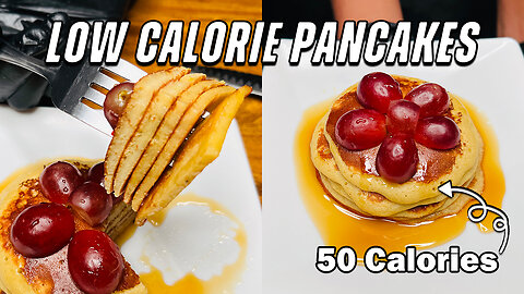 Low calorie pancakes l low calorie breakfast recipe l Low calorie dessert l Protein pancakes 🍌🥞✨