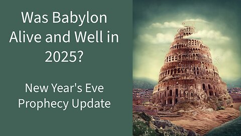 New Year’s Eve Prophecy Update