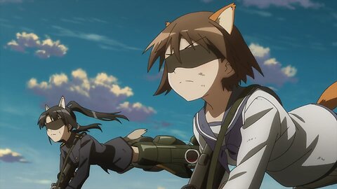 Strike Witches: Road to Berlin - blindfolded training