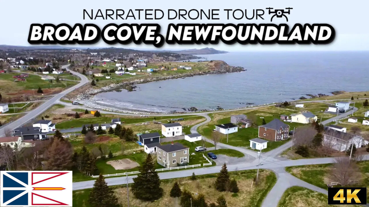 🌊 Broad Cove, Newfoundland & Labrador 🏘️ 4K Drone